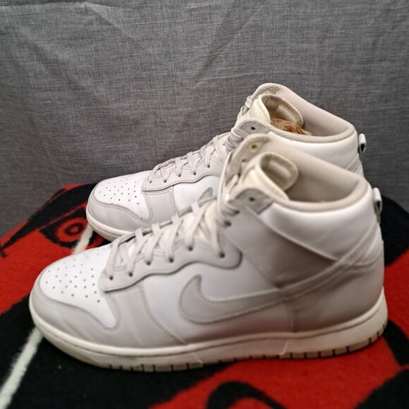 %Size 11 Nike Dunk High DD1399-100 Men Sneakers White Vast Gray Leather Shoes A6 main image 6